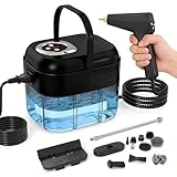 Pulitore a Vapore Portatile, 2500W Pulitore Vapore Casa, Maniglia Regolabile in 6 Livelli, Serbatoio Dell'acqua da 1700ml, Macchina per Pulizia a Vapore per Cucina, Piastrelle, Mobili