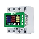 Wattive Contatore Energia Elettrica WiFi Trifase, 9 in 1 Tuya Smart Misuratore di Consumo Elettrico WiFi Trifase AC 85-290V 80A Misuratore Energia Elettrica Smart con Misurazione/Memoria/Protezioni