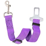 Neuftech Cane Cintura di Sicurezza Auto Regolabile per Cani Guinzaglio 60 cm Purple