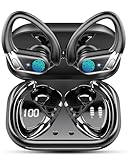 Cuffie Bluetooth Sport, Auricolari Bluetooth 5.4 HiFi Stereo, 50 Ore Cuffie Wireless con Cancellazione Rumore Mic, Ricarica Rapida USB-C, Cuffiette Bluetooth IP7 Impermeabil Running Palestra Correre