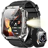 Blackview Smartwatch Uomo, Orologio Intelligente Fitness con Chiamate Bluetooth, 2.01' Militari Smart Watch Tracker 100+ Modalità Sportive/Cardiofrequenzimetro/SpO2/Torcia/Bussola per Android iOS
