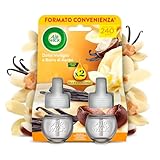 Air Wick Diffusore Elettrico di Oli Essenziali, 2 Ricariche per Diffusore Elettrico alla Fragranza Dolce Vaniglia e Burro di Karitè, Profumatore per Ambienti Elettrico con Oli Essenziali