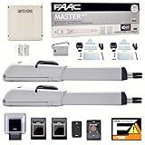 Dieffematic FAAC 415 L Kit Automazione Cancello Battente Elettrico 2 Ante - 230V per Anta Max 3m