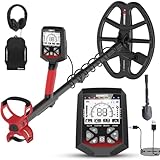 KAIWEETS Metal detector Professionale, 5 Modalità, Bobina DD Impermeabile IP68, Asta Telescopica Compatta, Ricaricabile Detector con LCD Retroilluminato, mit Pala, Cuffie e Copertura Antipioggia