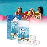 Pool Cleaning Tablet,Compressa per la Pulizia della Piscina, Magic Pool Cleaning Tablet,2024 Magic Pool Clean Tablet, Magic Pool Tup Cleaner, per Piscine,Spa (50G, grammo, 1)