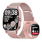 coioc Smartwatch Donna,Risposta/Effettuazione Chiamate,Schermo Ultra Nitido1.85'' HD,Fitness Tracker Frequenza Cardiaca/Sonno/SpO2,Compatibile IOS/Android,120+Modalità Sportive,IP68,2 inturini