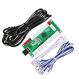 EG STARTS Zero Delay USB Encoder per PC Games Controller per Arcade Joystick Mame Jamma Parts (Usato Joystick 5Pin + Pulsanti Tipo Happ)