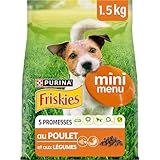 PURINA FRISKIES Mini Menu Vitafit Crocchette per Cani Adulti con Pollo e Verdure Sacco da 1.5kg