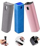 3 in 1 Fingerprint-Proof Screen Cleaner - Screen Cleaner Mist Spray,All-in-One Spray & Wipe Cleaner, Touchscreen Mist Cleaner, Screen Cleaner Spray, for Phones Laptop and Tablet Screens (Pink)