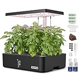 iDOO 12 baccelli Smart Garden, Giardino Intelligente con Timer Automatico LED Lampada da Coltivazione, Altezza Regolabile, Grow Box Kit Completo,Serra da Giardino,Serra Idroponica,Regali di Natale