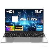 FUNYET 2026 Nuovo Computer Portatile, Laptop PC da 15,6 pollici, 16 GB RAM 256 GB SSD, Pentium Gold 4425Y Portatil, IPS FHD 1920 x 1080 Notebook, 5000 mAh, slot per scheda TF, studente