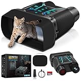 Visore Notturno 4K 36MP Binocolo Visione Notturna Zoom Digitale 8X e Scheda 32GB per Foto e Video, Display HD da 4.5' 7-Livelli Infrarossi Visore Notturno Binocolo Vista 400M per Campeggio (Nero)