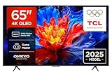TCL 65P8K QLED 4K HDR Ultra HD 65' QLED TV with Google TV Technology (Dolby Vision and Atmos, Motion Clarity Pro 144Hz, FreeSync, Onkyo 2.1 Audio, Google Assistant Compatible)