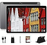 MEBERRY Tablet 10 Pollici Cellulare+WIFI 4GB RAM+64GB ROM (128GB Espandibili) Android PieTablet, 2 SIM Slot| 8000mAh| 5MP+8MP | Google GMS Certisfied| Bluetooth| GPS| FM, con Penna+Custodia, Grigio