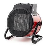 Orbegozo FHR 3050 A,termoventilatore, ceramica professionale, 3000 W, 2 potenze di calore, controllo della temperatura regolabile, protezione da surriscaldamento, posizione ventola, colore rosso