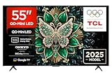 TCL 55C6K 55' QD-Mini LED TV, 4K HDR Premium 1000nits, Smart TV con tecnologia Google TV (Dolby Vision IQ e Atmos, sistema audio Onkyo 2.1, Motion Clarity Pro a 144 Hz, Game Master)