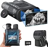 Binocolo Visione Notturna,Cannocchiale Professionale 4K 6000mAh Ricaricabili Binocolo Notturna Infrarossi 3' TFT di Portatafino a 400m con Registrazione di 1080p HD Foto e Video
