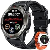 Orologio Smartwatch Uomo Fitness Watch - Cardiofrequenzimetro da Polso Smart Watch con Pressione Sanguigna Sport Tracker con Risposta Chiamate Contapassi Impermeabile Orologi per Android iPhone