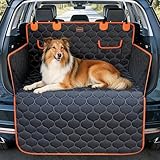 JOEJOY Telo Auto per Cani con Protezione Laterale e Paraurti, Universale Telo Cane Auto, Antiscivolo Impermeabile Resistente ai Graffi, per Telo Cane Auto per Station Wagon, Furgoni e SUV