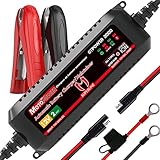MOTOPOWER MP00207A Caricabatteria automatico da 12V 2Amp Smart per batterie al piombo e agli ioni di litio