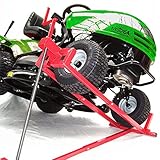 MGIDEA Sollevatore Telescopico Trattore Sollevatore Trattorini Tagliaerba/Tosaerba/Rasaerba/Quad Cric Meccanico in Acciaio per Manutenzione/Pulizia Carico Telescopico 30% risparmio di spazio 400kg max