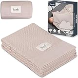 lionelo Bamboo Blanket 100x75cm Leggera coperta neonato di bambù, Fasciatoio, Coltre per lettino 100% Cotone naturale, Morbido Antibatterico Ipoallergenico Antimicotico Dal primo giorno di vita
