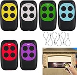 6 Pcs Telecomando Cancello Universali Rolling Code Telecomando Multifrequenza Radiocomando Cancello Universale Compatibile con Interruttori Della Luce E Interruttori per Tapparelle con 6 Corde Sospese
