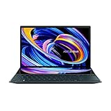 ASUS Zenbook Duo 14 UX482EGR, Notebook Con Doppio Schermo FHD Touch Pen, Intel Core i7-1195G7, RAM 16GB. 1TB SSD PCIE, scheda Grafica NVIDIA GeForce MX450 2GB GDDR6, Windows 11, blu