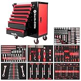 North-Cittie Carrello Portautensili XXL Edition a 7 Casetti con 256 Pezzi di Attrezzi Uso Professionali, Ideale per Officina,Casa.Il Carrello Che Ti Regala un Mondo di Fai Da Te Sempre Piu Ordinato