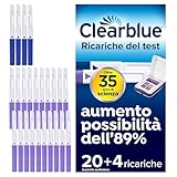 20 Test di Fertilità per l'Ovulazione e 4 Test di Gravidanza Clearblue. Da utilizzare con Monitor di Fertilità Clearblue Avanzato, 24 Stick (Monitor venduto separatamente)