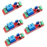 Hailege 5pcs NE555 DC 12V Modulo interruttore relè temporizzato di ritardo regolabile da 0 a 10 secondi