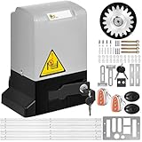 VEVOR Apricancello Scorrevole Elettrico 4M 280W, Motore per Cancello Garage 600KG, Operatore per Porte Scorrevoli, Facile da Installare con Telecomando