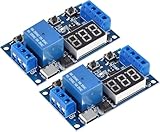 RUNCCI-YUN Rele Temporizzato,DC 5V 12V 24V 36V Trigger Cycle Delay Timer Switch Rele Temporizzato Modulo con Display LED USB C 5V