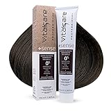 Vitalcare | +Sense - Colorazione Permanente Professionale, Crema Colorante Capelli, Senza Ammoniaca, Resorcina, PPD, Siliconi - Con Olio Di Argan, Macadamia e Avocado, 4/00 Castano