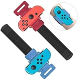 MENEEA Braccialetti per Just Dance 2021 2020 2019 per Nintendo Switch Controller Game, Comodo Cinturino Elastico Regolabile per Controller JoyCons (Verde e Blu)