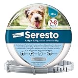 Seresto Collare antiparassitario, Elimina pulci, zecche, pidocchi e protegge dal rischio di trasmissione della leishmaniosi, Per cani fino a 8 kg e fino a 8 mesi