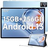 OUKITEL OKT3 Android 13 Tablet, 10.51 Pollici Tablet PC,15GB+256GB (TF 2TB),8250mAh Tablet con Penna 16MP+8MP,1920x1200 FHD,4G LTE+5G WiFi,Octa-Core,Dual SIM/OTG/GMS/GPS/BT5/3,5 mm Cuffie Jack-blu