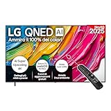 LG QNED AI QNED80 TV 86 pollici, Smart TV 4K, Processore α7 Gen8, Dynamic QNED Color, Design Super Slim, webOS con AI e telecomando puntatore AI, Gaming con VRR 4K@60Hz, 86QNED80A6A 2025