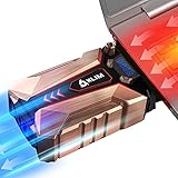 KLIM Cool + Sistema di Raffreddamento Laptop in Metallo – Il Più Potente – Air Vacuum USB per Raffreddamento Immediato – Cooling Pad Contro il Surriscaldamento - Nouva