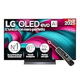 LG OLED evo AI C5 TV 48 pollici, Smart TV 4K, Processore α9 Gen8, webOS con AI, Dolby Vision & Atmos, Gaming con VRR e GSYNC 4K@144Hz, 4 HDMI 2.1, Alexa, OLED48C56LB 2025