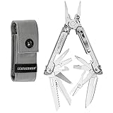 LEATHERMAN - FREE P4 attrezzo multifunzione con blocchi magnetici, utesnili accessibili con una mano sola e fodero in nylon