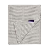 Clevamama 3456 Copertina in 100% Cotone per Lettino e Culla, Morbida Coperta Neonato e Bambino - 120x140 - Grigio