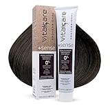 Vitalcare | +Sense - Colorazione Permanente Professionale, Crema Colorante Capelli, Senza Ammoniaca, Resorcina, PPD, Siliconi - Con Olio Di Argan, Macadamia e Avocado, 3/00 Castano Scuro