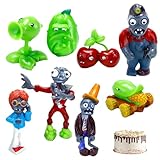 JXBBAAC Mini Figures Set, Plants vs. Zombies Figure, 8 Pezzi Addobbi per Torta, Forniture per Decorazioni, Decorazione per Feste di Compleanno per Bambini Regalo