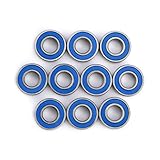 Cuscinetto in miniatura, 10 pezzi MR115-2RS Cuscinetti a sfere a gola profonda in acciaio con doppia schermatura 5x11x4mm per stampante 3D, quadricottero o modello