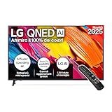 LG QNED AI QNED70 Smart TV 50 pollici 4K, Processore α7 Gen8, Dynamic QNED Color, webOS con AI e telecomando puntatore AI, Gaming con VRR 4K@60Hz, 50QNED70A6A 2025