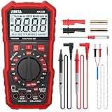 BINTA Multimetro Digitale Manuale 2000 Counts con NCV, Misura Temperatura e Test Batterie 1.5V/9V - Doppio Fusibile Ceramico, Doppia Protezione Antiscottatura per Elettricisti, Hobby, Casa