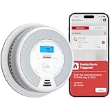 X-Sense Wi-Fi Rilevatore di fumo e monossido di carbonio, allarme con batteria sostituibile, sensore combinato compatibile con X-Sense Home Security APP, EN 14604 e EN 50291 conformi, SC07-WX, 1 Pezzo
