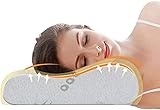 Ecosafeter Cuscino sagomato in memory foam - Cuscino cervicale ortopedico per il sonno profondo, ipoallergenico lavabile di supporto morbido di prima qualità non di dimensioni standard
