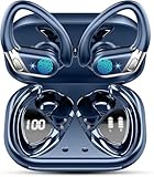 Cuffie Bluetooth Sport, 50 Ore Auricolari Bluetooth 5.4 HiFi Stereo, Cuffie Wireless Cancellazione Rumore Mics, Cuffiette Bluetooth Ricarica Rapida USB-C, Auricolare IP7 Impermeabil Palestra Correre